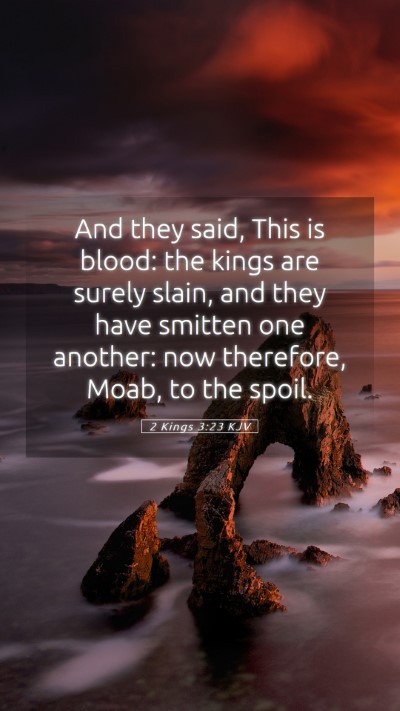 Picture 05 - 2 Kings 3:23 KJV Mobile Phone Wallpaper - And they said, This is blood: the kings are - Mobile Bible Verse Wallpaper