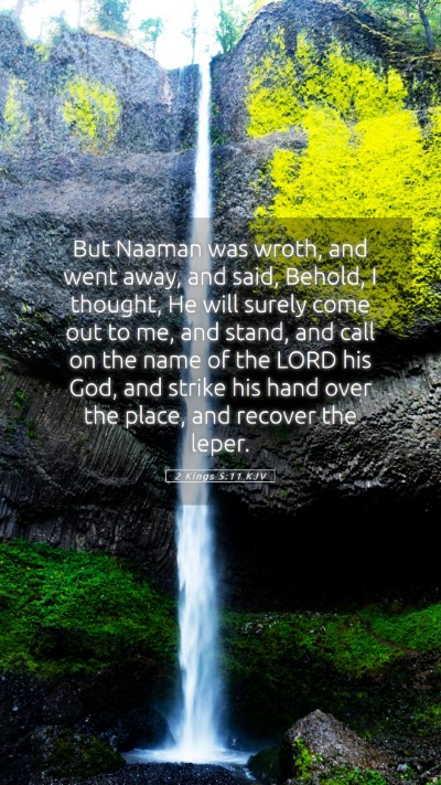 Picture 05 - 2 Kings 5:11 KJV Mobile Phone Wallpaper - But Naaman was wroth, and went away, and said, - Mobile Bible Verse Wallpaper