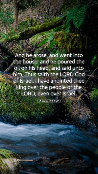 Picture 05 - 2 Kings 9:6 KJV Mobile Phone Wallpaper - And he arose, and went into the house; and he - Mobile Bible Verse Wallpaper