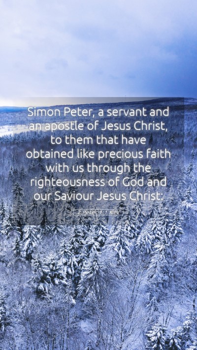 Picture 05 - 2 Peter 1:1 KJV Mobile Phone Wallpaper - Simon Peter, a servant and an apostle of Jesus - Mobile Bible Verse Wallpaper