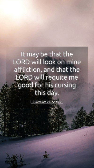 Picture 05 - 2 Samuel 16:12 KJV Mobile Phone Wallpaper - It may be that the LORD will look on mine - Mobile Bible Verse Wallpaper