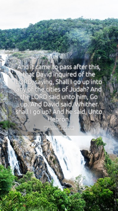 Picture 05 - 2 Samuel 2:1 KJV Mobile Phone Wallpaper - And it came to pass after this, that David - Mobile Bible Verse Wallpaper
