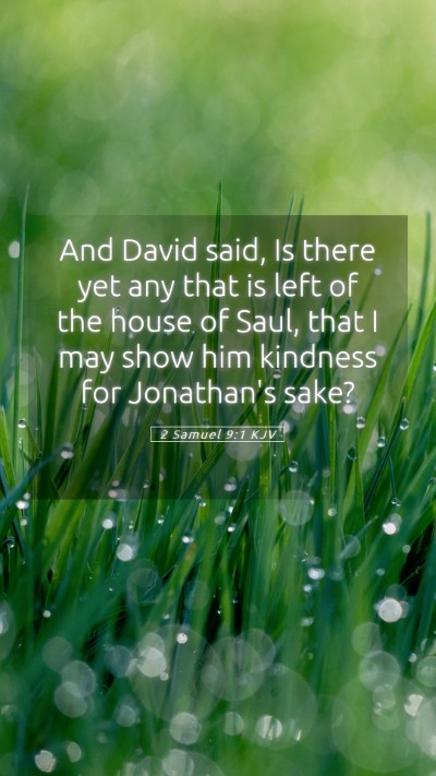 Picture 05 - 2 Samuel 9:1 KJV Mobile Phone Wallpaper - And David said, Is there yet any that is left of - Mobile Bible Verse Wallpaper