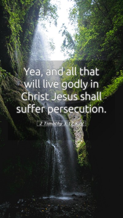 Picture 05 - 2 Timothy 3:12 KJV Mobile Phone Wallpaper - Yea, and all that will live godly in Christ Jesus - Mobile Bible Verse Wallpaper