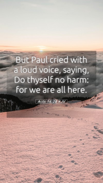 Picture 05 - Acts 16:28 KJV Mobile Phone Wallpaper - But Paul cried with a loud voice, saying, Do - Mobile Bible Verse Wallpaper