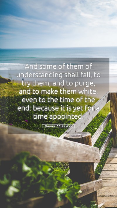 Picture 05 - Daniel 11:35 KJV Mobile Phone Wallpaper - And some of them of understanding shall fall, to - Mobile Bible Verse Wallpaper