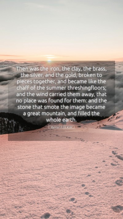 Picture 05 - Daniel 2:35 KJV Mobile Phone Wallpaper - Then was the iron, the clay, the brass, the - Mobile Bible Verse Wallpaper