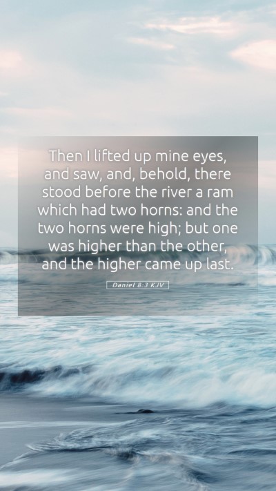 Picture 05 - Daniel 8:3 KJV Mobile Phone Wallpaper - Then I lifted up mine eyes, and saw, and, behold, - Mobile Bible Verse Wallpaper