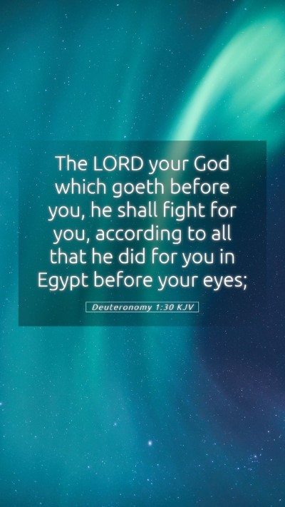 Picture 05 - Deuteronomy 1:30 KJV Mobile Phone Wallpaper - The LORD your God which goeth before you, he - Mobile Bible Verse Wallpaper