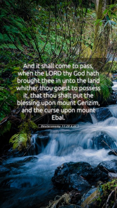 Picture 05 - Deuteronomy 11:29 KJV Mobile Phone Wallpaper - And it shall come to pass, when the LORD thy God - Mobile Bible Verse Wallpaper