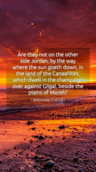 Picture 05 - Deuteronomy 11:30 KJV Mobile Phone Wallpaper - Are they not on the other side Jordan, by the way - Mobile Bible Verse Wallpaper