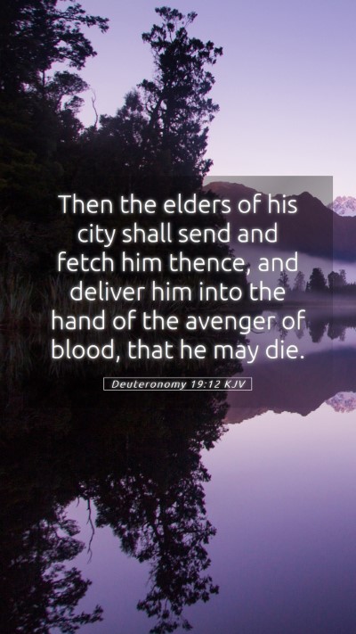Picture 05 - Deuteronomy 19:12 KJV Mobile Phone Wallpaper - Then the elders of his city shall send and fetch - Mobile Bible Verse Wallpaper