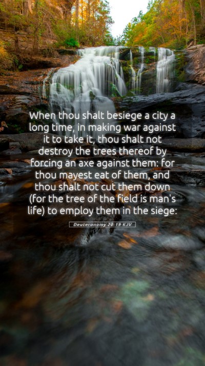 Picture 05 - Deuteronomy 20:19 KJV Mobile Phone Wallpaper - When thou shalt besiege a city a long time, in - Mobile Bible Verse Wallpaper