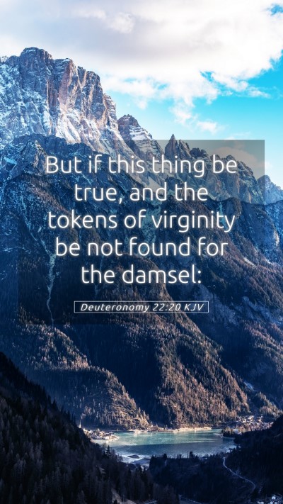 Picture 05 - Deuteronomy 22:20 KJV Mobile Phone Wallpaper - But if this thing be true, and the tokens of - Mobile Bible Verse Wallpaper