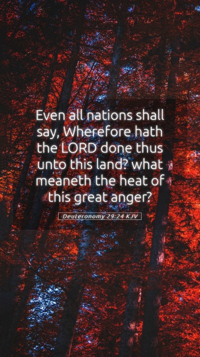 Picture 05 - Deuteronomy 29:24 KJV Mobile Phone Wallpaper - Even all nations shall say, Wherefore hath the - Mobile Bible Verse Wallpaper