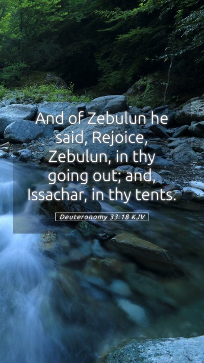 Picture 05 - Deuteronomy 33:18 KJV Mobile Phone Wallpaper - And of Zebulun he said, Rejoice, Zebulun, in thy - Mobile Bible Verse Wallpaper