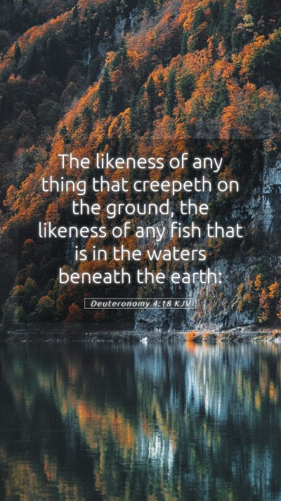 Picture 05 - Deuteronomy 4:18 KJV Mobile Phone Wallpaper - The likeness of any thing that creepeth on the - Mobile Bible Verse Wallpaper
