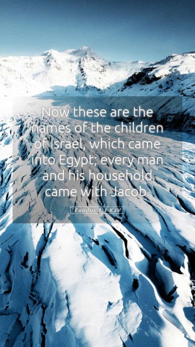 Picture 05 - Exodus 1:1 KJV Mobile Phone Wallpaper - Now these are the names of the children of - Mobile Bible Verse Wallpaper