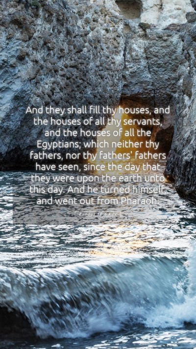 Picture 05 - Exodus 10:6 KJV Mobile Phone Wallpaper - And they shall fill thy houses, and the houses of - Mobile Bible Verse Wallpaper