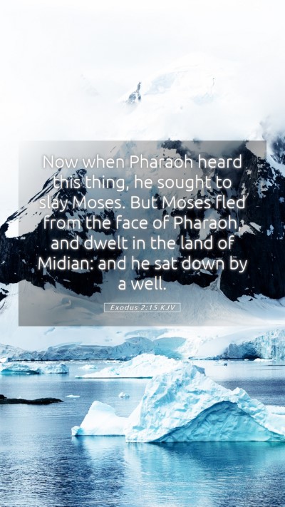 Picture 05 - Exodus 2:15 KJV Mobile Phone Wallpaper - Now when Pharaoh heard this thing, he sought to - Mobile Bible Verse Wallpaper