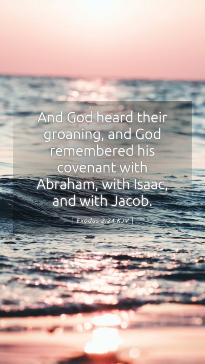 Picture 05 - Exodus 2:24 KJV Mobile Phone Wallpaper - And God heard their groaning, and God remembered - Mobile Bible Verse Wallpaper