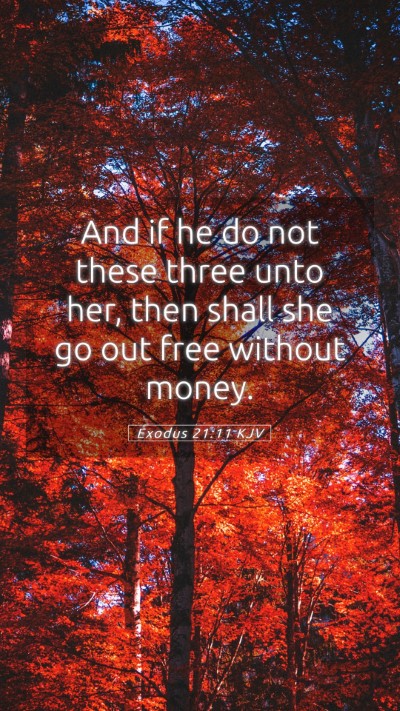 Picture 05 - Exodus 21:11 KJV Mobile Phone Wallpaper - And if he do not these three unto her, then shall - Mobile Bible Verse Wallpaper