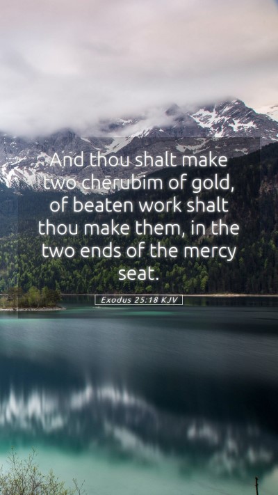Picture 05 - Exodus 25:18 KJV Mobile Phone Wallpaper - And thou shalt make two cherubim of gold, of - Mobile Bible Verse Wallpaper