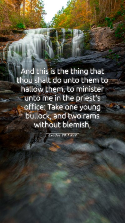 Picture 05 - Exodus 29:1 KJV Mobile Phone Wallpaper - And this is the thing that thou shalt do unto - Mobile Bible Verse Wallpaper