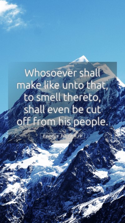 Picture 05 - Exodus 30:38 KJV Mobile Phone Wallpaper - Whosoever shall make like unto that, to smell - Mobile Bible Verse Wallpaper