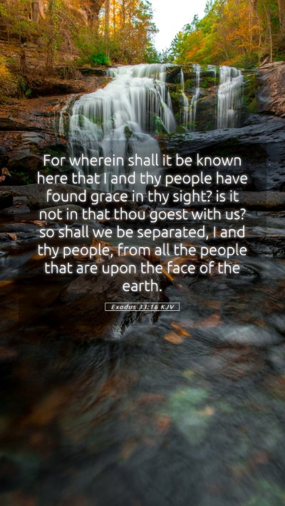 Picture 05 - Exodus 33:16 KJV Mobile Phone Wallpaper - For wherein shall it be known here that I and thy - Mobile Bible Verse Wallpaper