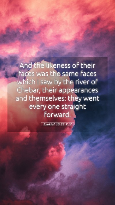 Picture 05 - Ezekiel 10:22 KJV Mobile Phone Wallpaper - And the likeness of their faces was the same - Mobile Bible Verse Wallpaper