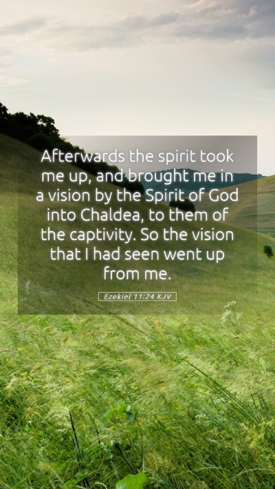 Picture 05 - Ezekiel 11:24 KJV Mobile Phone Wallpaper - Afterwards the spirit took me up, and brought me - Mobile Bible Verse Wallpaper