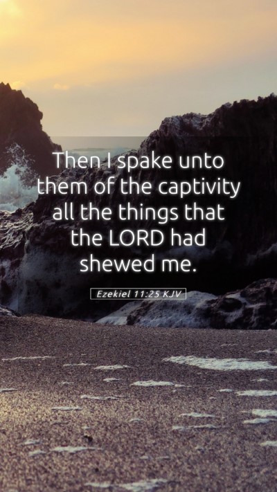 Picture 05 - Ezekiel 11:25 KJV Mobile Phone Wallpaper - Then I spake unto them of the captivity all the - Mobile Bible Verse Wallpaper