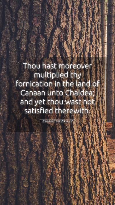 Picture 05 - Ezekiel 16:29 KJV Mobile Phone Wallpaper - Thou hast moreover multiplied thy fornication in - Mobile Bible Verse Wallpaper