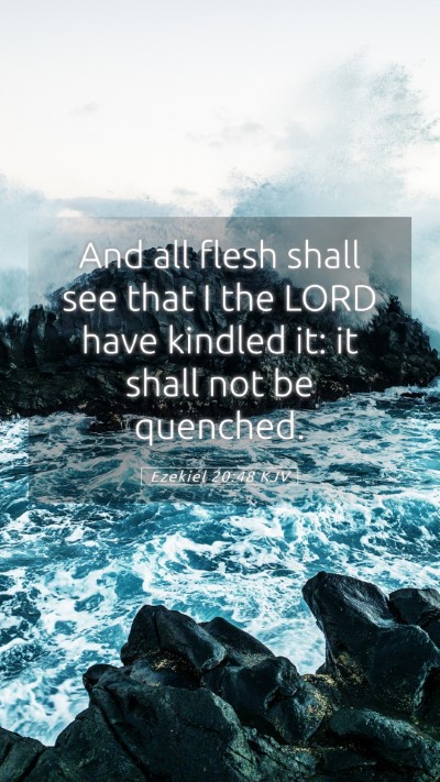 Picture 05 - Ezekiel 20:48 KJV Mobile Phone Wallpaper - And all flesh shall see that I the LORD have - Mobile Bible Verse Wallpaper