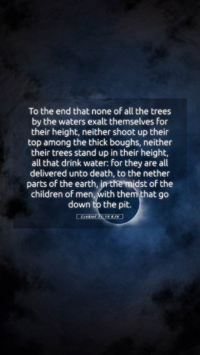 Picture 05 - Ezekiel 31:14 KJV Mobile Phone Wallpaper - To the end that none of all the trees by the - Mobile Bible Verse Wallpaper
