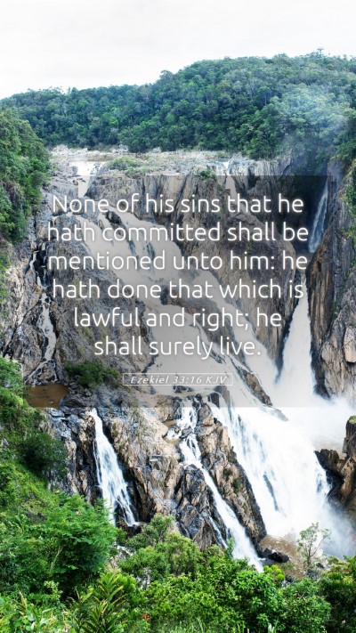 Picture 05 - Ezekiel 33:16 KJV Mobile Phone Wallpaper - None of his sins that he hath committed shall be - Mobile Bible Verse Wallpaper