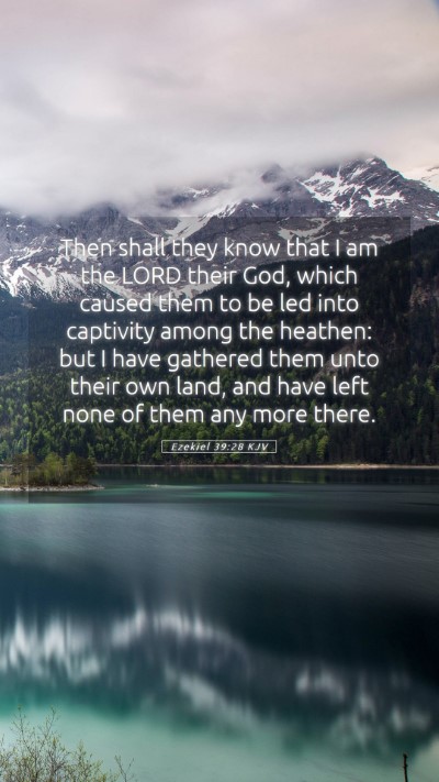 Picture 05 - Ezekiel 39:28 KJV Mobile Phone Wallpaper - Then shall they know that I am the LORD their - Mobile Bible Verse Wallpaper