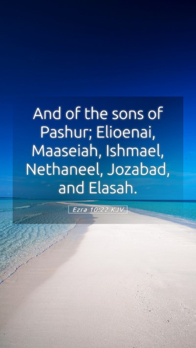 Picture 05 - Ezra 10:22 KJV Mobile Phone Wallpaper - And of the sons of Pashur; Elioenai, Maaseiah, - Mobile Bible Verse Wallpaper