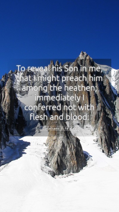 Picture 05 - Galatians 1:16 KJV Mobile Phone Wallpaper - To reveal his Son in me, that I might preach him - Mobile Bible Verse Wallpaper