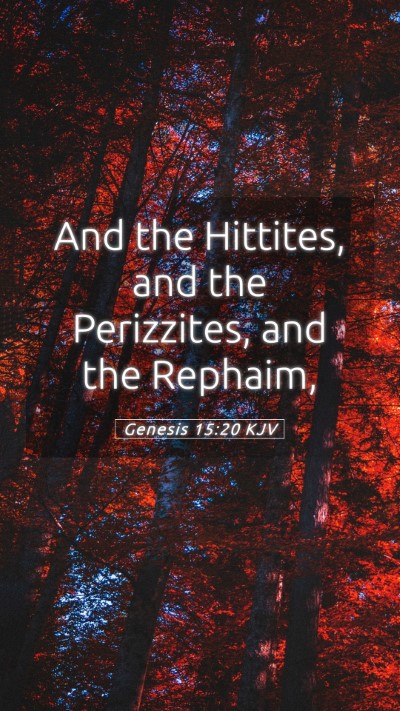 Picture 05 - Genesis 15:20 KJV Mobile Phone Wallpaper - And the Hittites, and the Perizzites, and the - Mobile Bible Verse Wallpaper