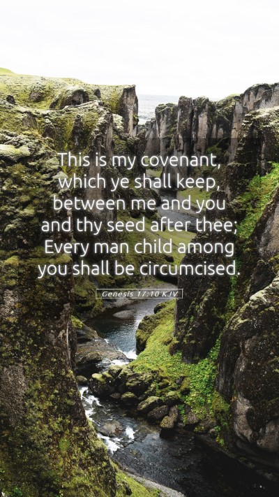 Picture 05 - Genesis 17:10 KJV Mobile Phone Wallpaper - This is my covenant, which ye shall keep, between - Mobile Bible Verse Wallpaper