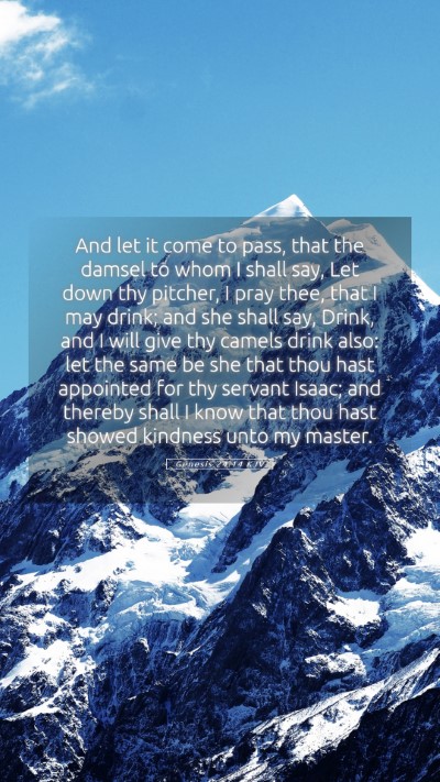 Picture 05 - Genesis 24:14 KJV Mobile Phone Wallpaper - And let it come to pass, that the damsel to whom - Mobile Bible Verse Wallpaper