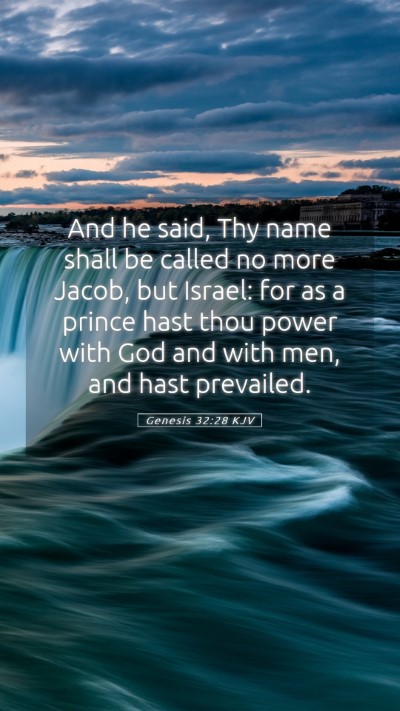 Picture 05 - Genesis 32:28 KJV Mobile Phone Wallpaper - And he said, Thy name shall be called no more - Mobile Bible Verse Wallpaper
