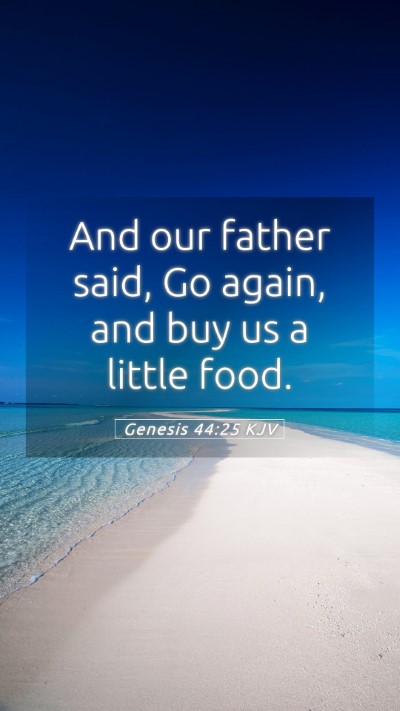 Picture 05 - Genesis 44:25 KJV Mobile Phone Wallpaper - And our father said, Go again, and buy us a - Mobile Bible Verse Wallpaper