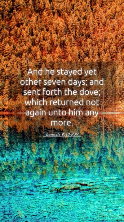 Picture 05 - Genesis 8:12 KJV Mobile Phone Wallpaper - And he stayed yet other seven days; and sent - Mobile Bible Verse Wallpaper