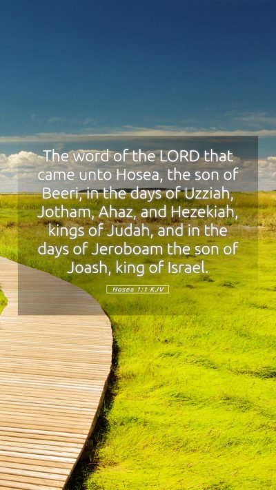 Picture 05 - Hosea 1:1 KJV Mobile Phone Wallpaper - The word of the LORD that came unto Hosea, the - Mobile Bible Verse Wallpaper