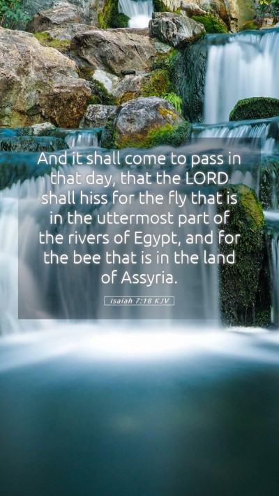 Picture 05 - Isaiah 7:18 KJV Mobile Phone Wallpaper - And it shall come to pass in that day, that the - Mobile Bible Verse Wallpaper