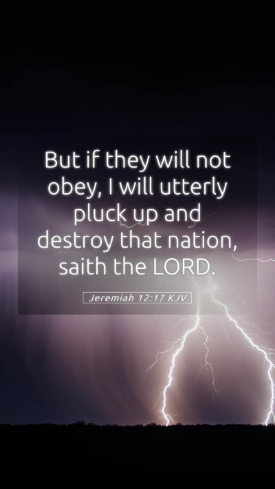 Picture 05 - Jeremiah 12:17 KJV Mobile Phone Wallpaper - But if they will not obey, I will utterly pluck - Mobile Bible Verse Wallpaper