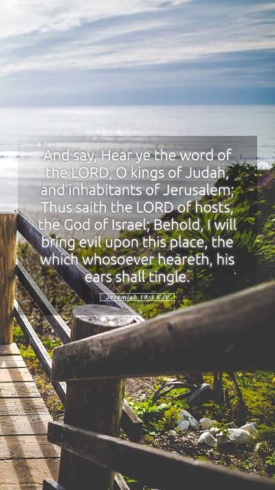 Picture 05 - Jeremiah 19:3 KJV Mobile Phone Wallpaper - And say, Hear ye the word of the LORD, O kings of - Mobile Bible Verse Wallpaper